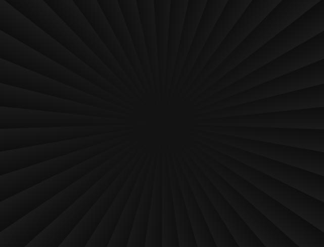 Abstracte zonnestralen gradiënt zwart in papier stijl achtergrond - vectorillustratie vector