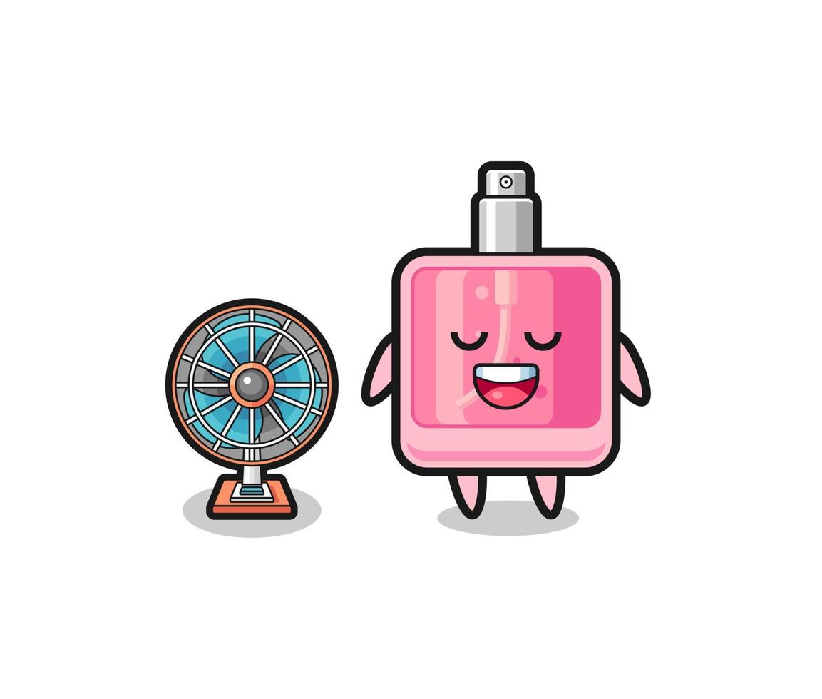 schattig parfum staat voor de ventilator vector