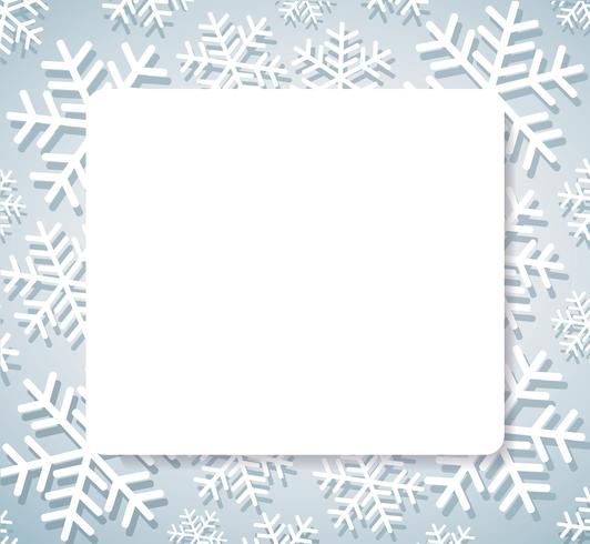 sneeuwvlok banner voor web Kerst concept achtergrond vector