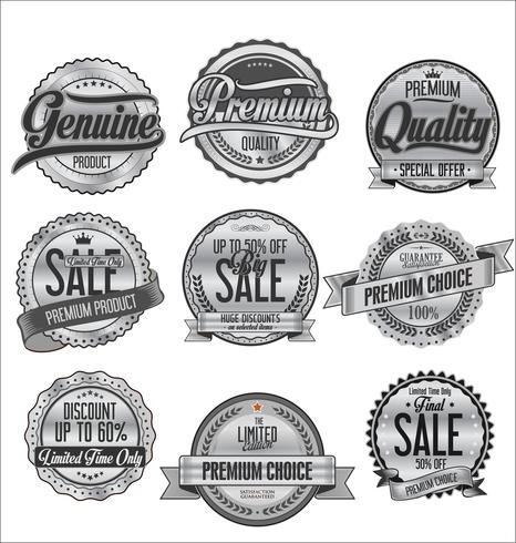 Retro vintage badges en labels-collectie vector