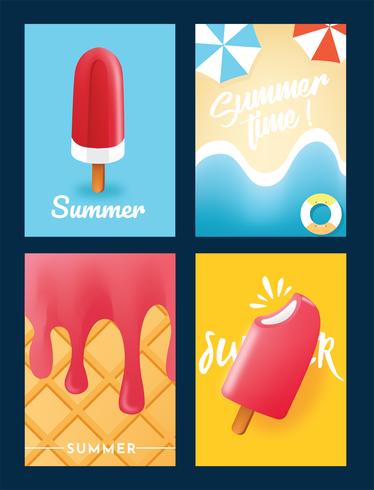 Zomer Poster Vector Pack