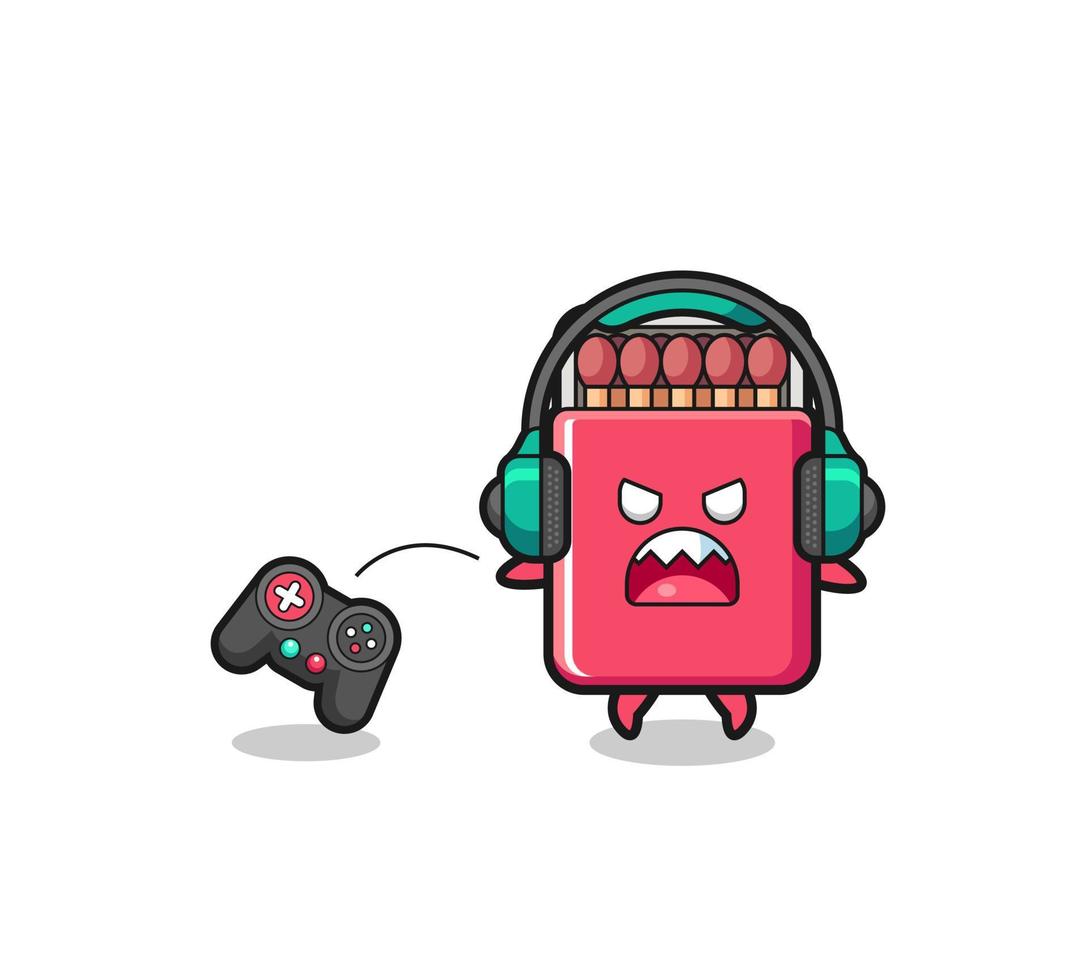 match box gamer mascotte is boos vector