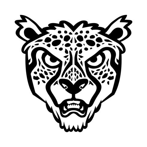 Cheetah grote kat vectorillustratie vector