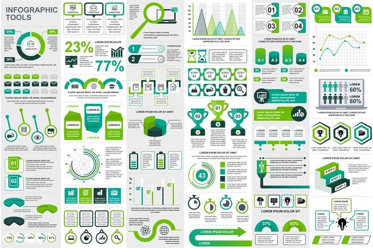 Infographic elementen data visualisatie vector ontwerpsjabloon. Kan worden gebruikt voor stappen, opties, bedrijfsprocessen, werkstroom, diagram, stroomdiagramconcept, tijdlijn, marketingpictogrammen, infografieken.