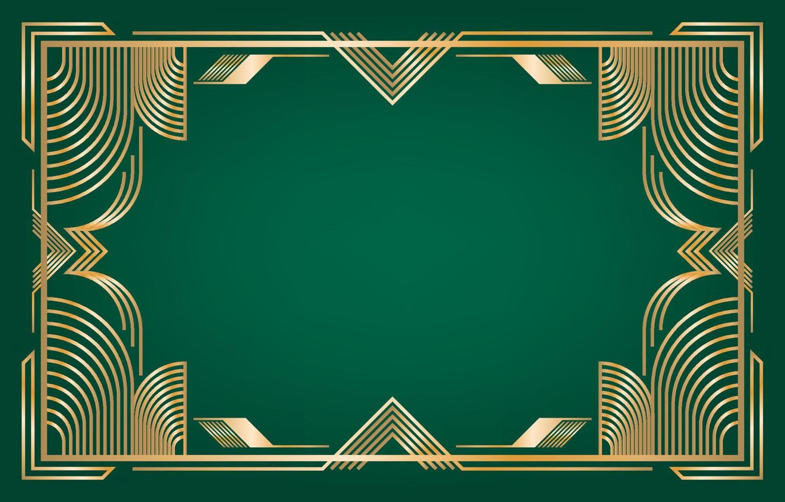 eenvoudige gouden art deco-achtergrond vector