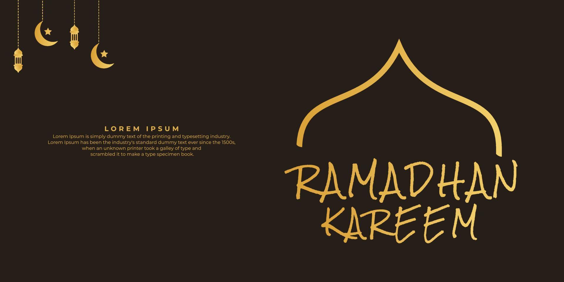ramadan kareem achtergrond. islamitische achtergrond, moslims wenskaart, uitnodiging, poster, banner en kopieerruimte. geschikt om op inhoud met dat thema te worden geplaatst. vector