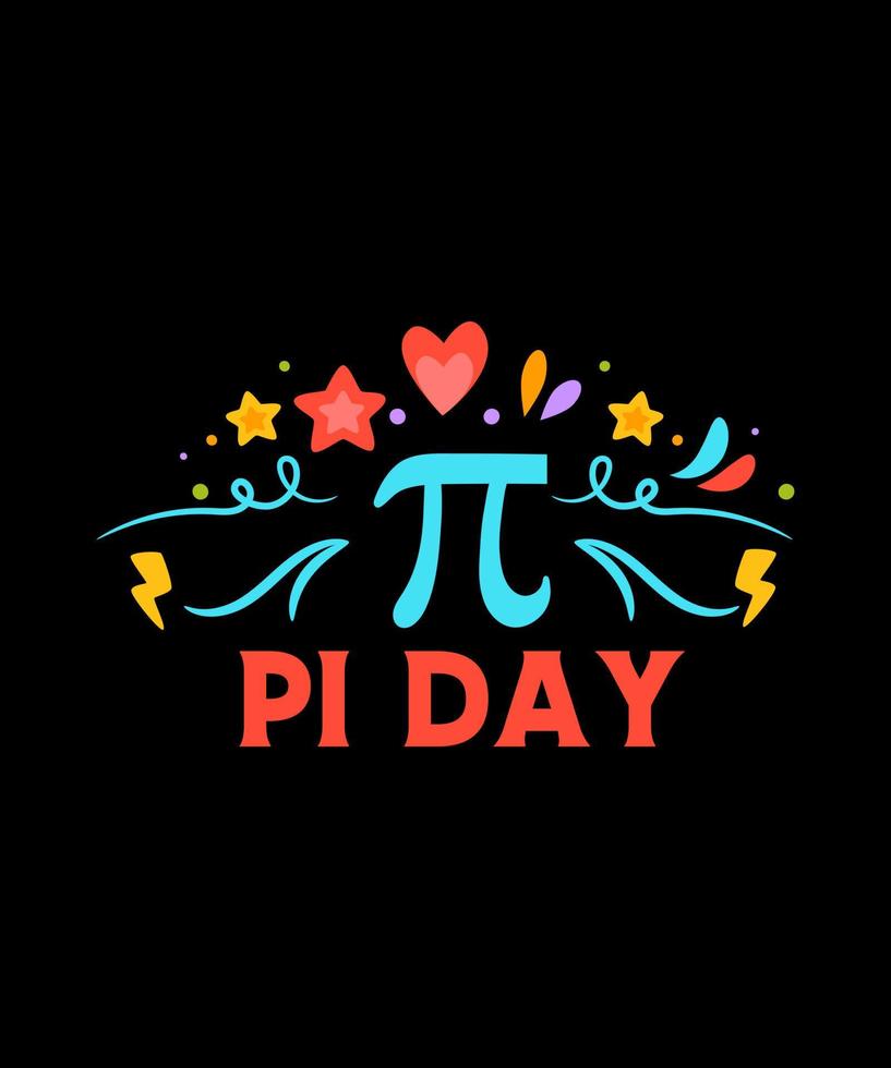 pi plat ontwerp pi dag illustratie vector