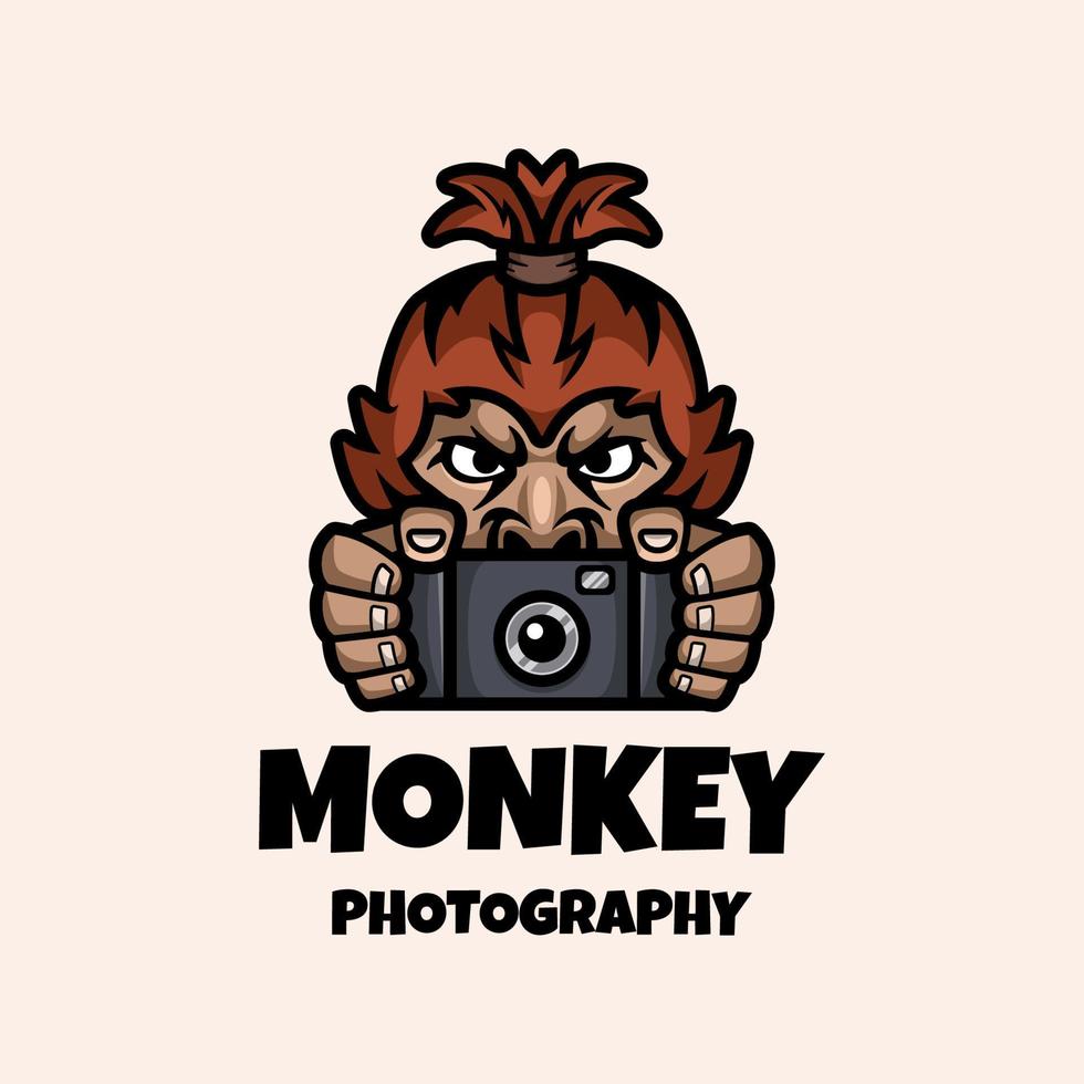 illustratie vectorafbeelding van apenfotografie, goed voor logo-ontwerp vector