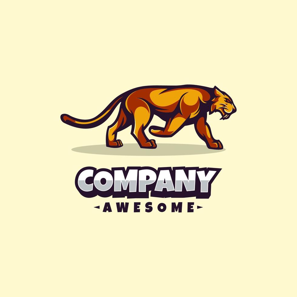 illustratie vectorafbeelding van sabertooth, goed voor logo-ontwerp vector