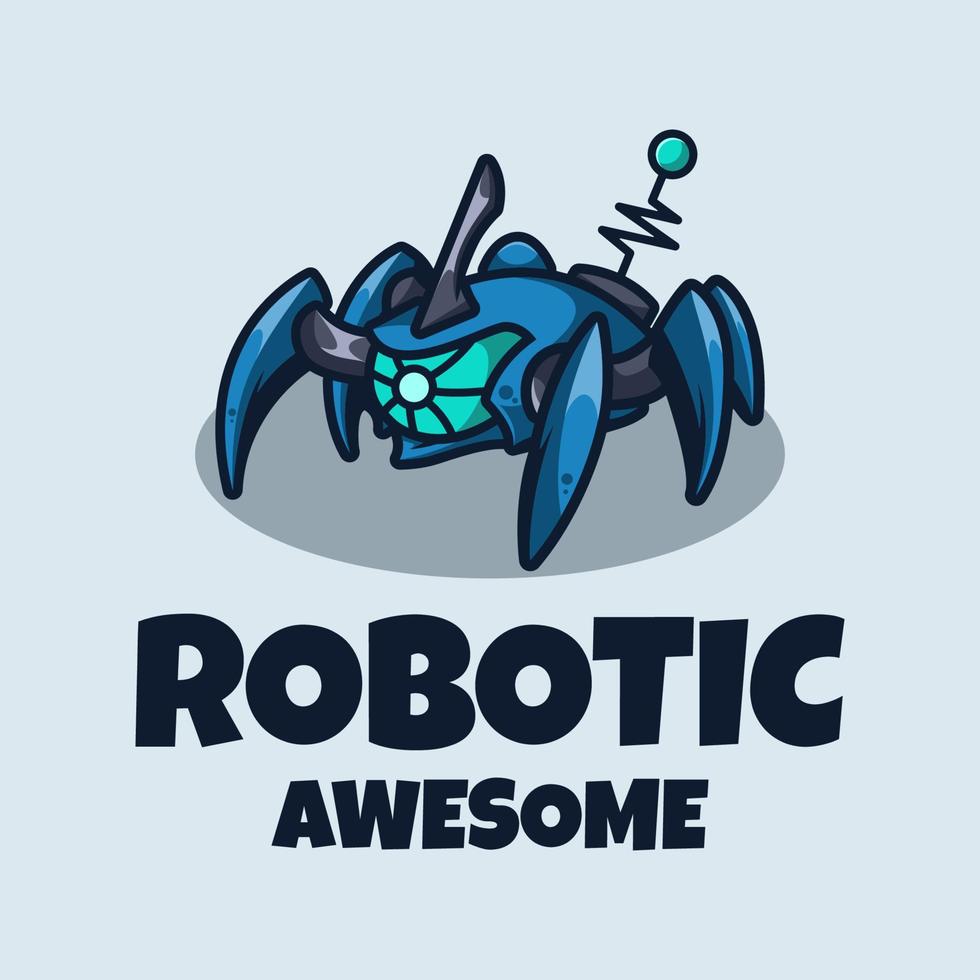 illustratie vectorafbeelding van robot, goed voor logo-ontwerp vector