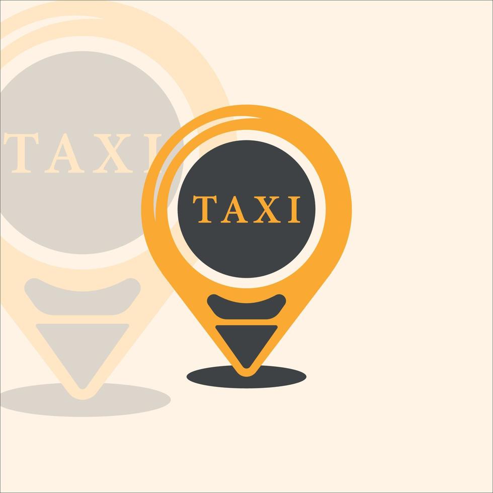 taxi logo punt vector illustratie sjabloon pictogram grafisch ontwerp. transportteken of symbool voor bedrijf