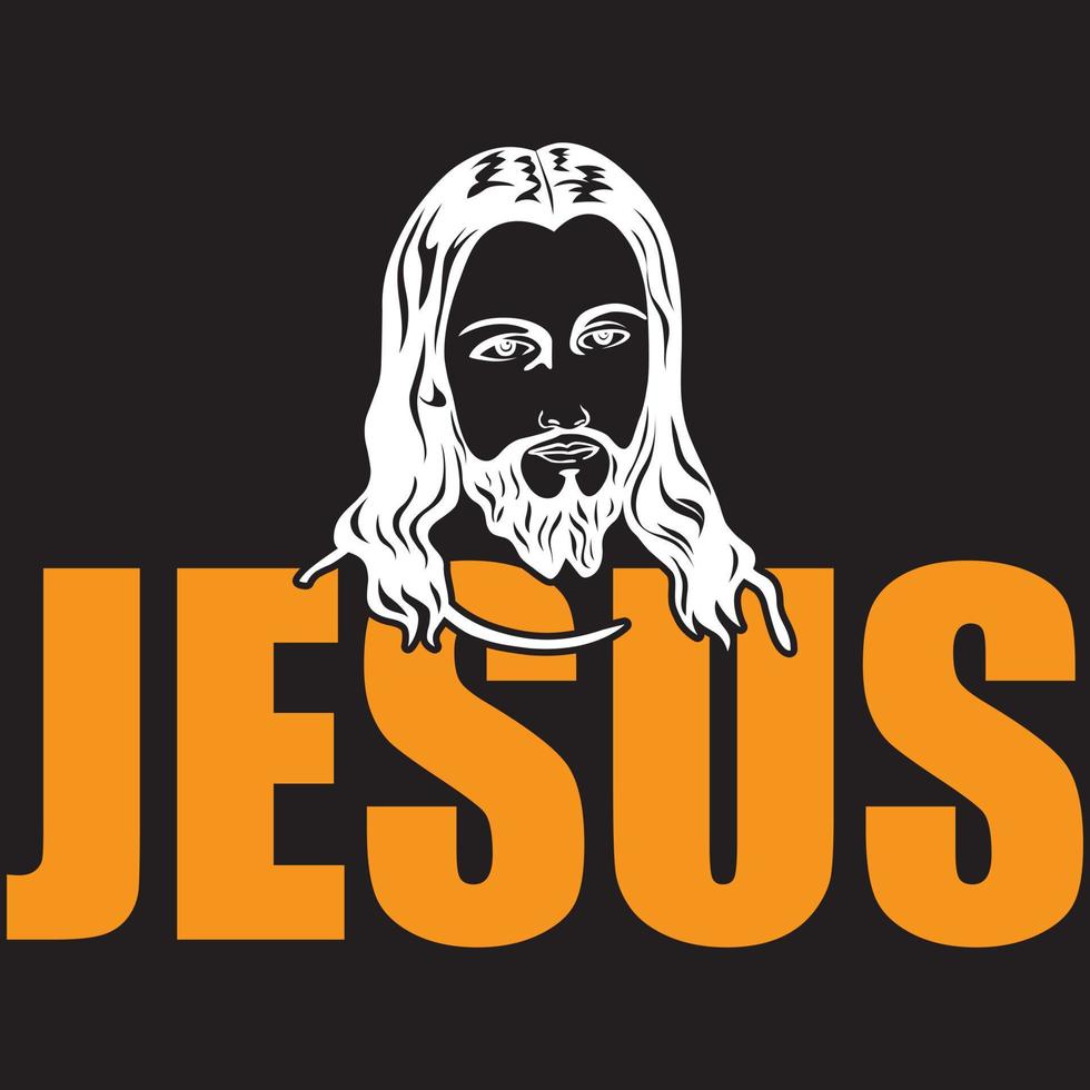 Jezus t-shirt ontwerp vector