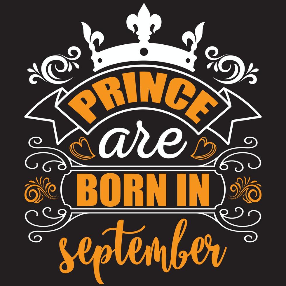 prins is geboren in september vector