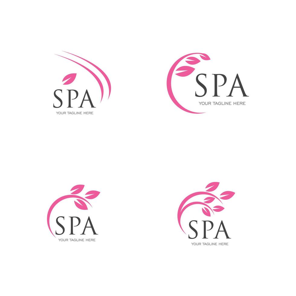 spa logo vector illustratie ontwerpsjabloon