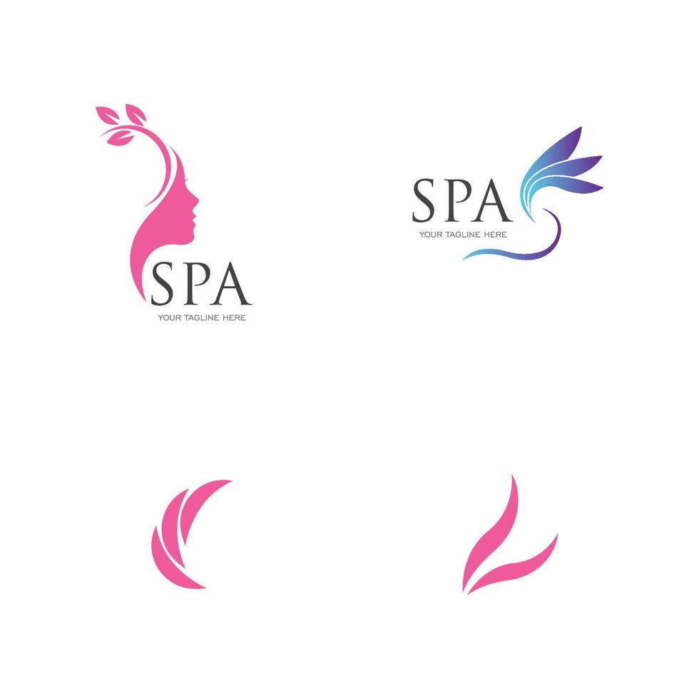 spa logo vector illustratie ontwerpsjabloon