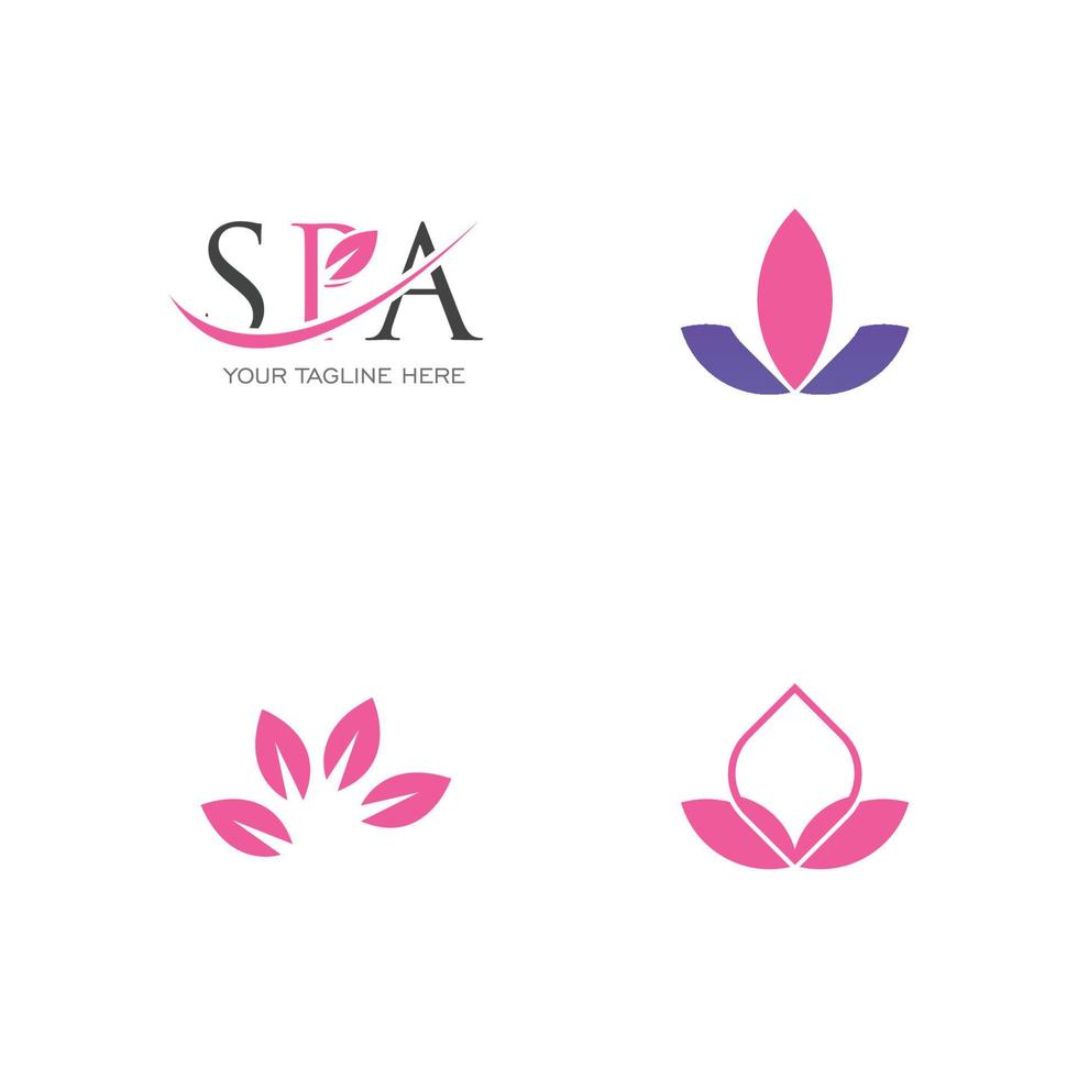 spa logo vector illustratie ontwerpsjabloon