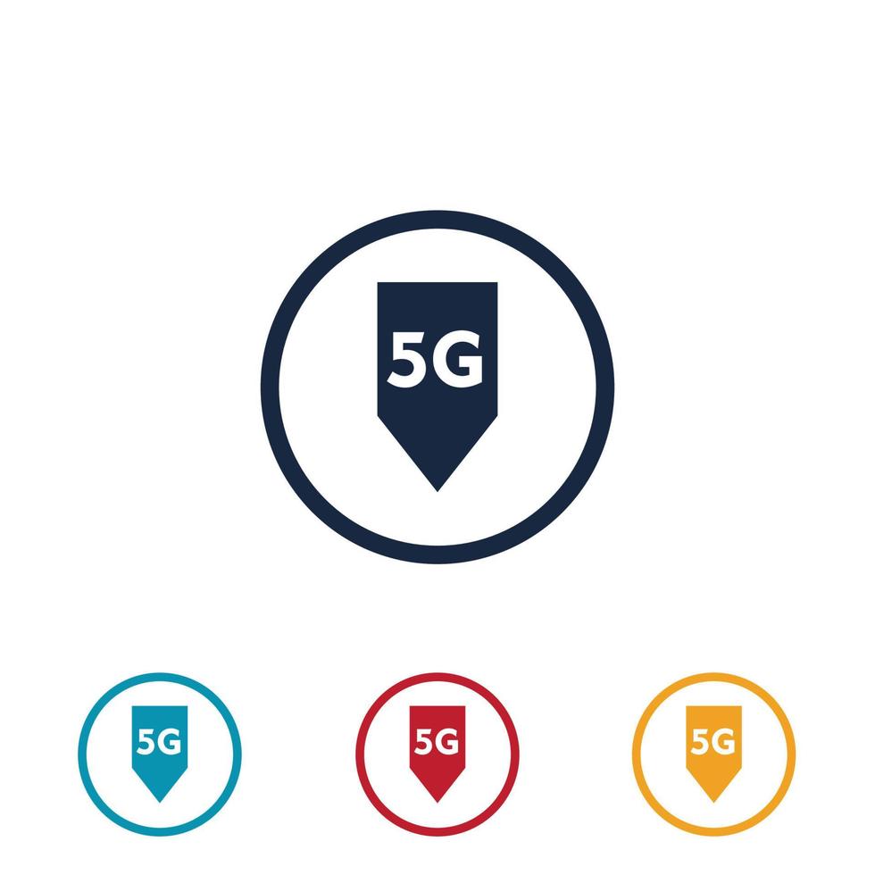 5g logo afbeelding ontwerpsjabloon vector