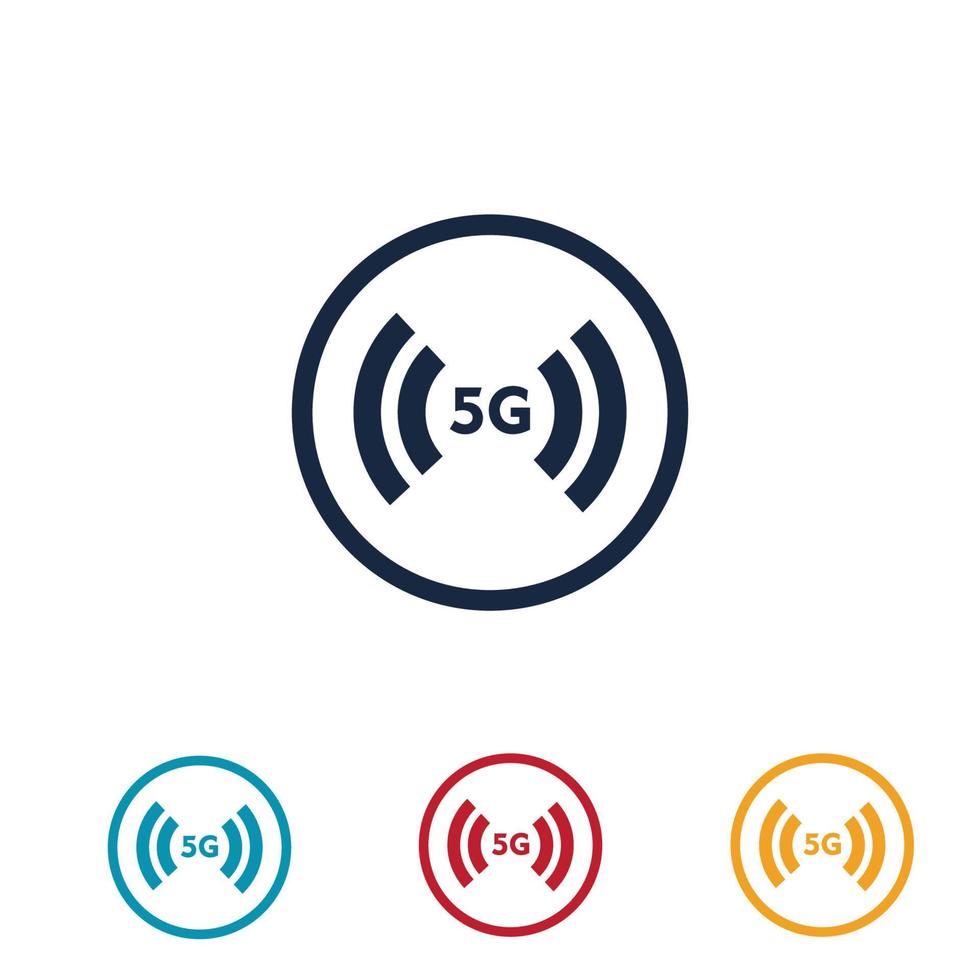 5g logo afbeelding ontwerpsjabloon vector