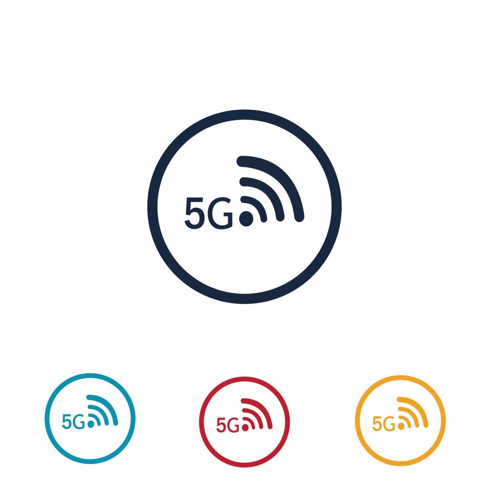 5g logo afbeelding ontwerpsjabloon vector