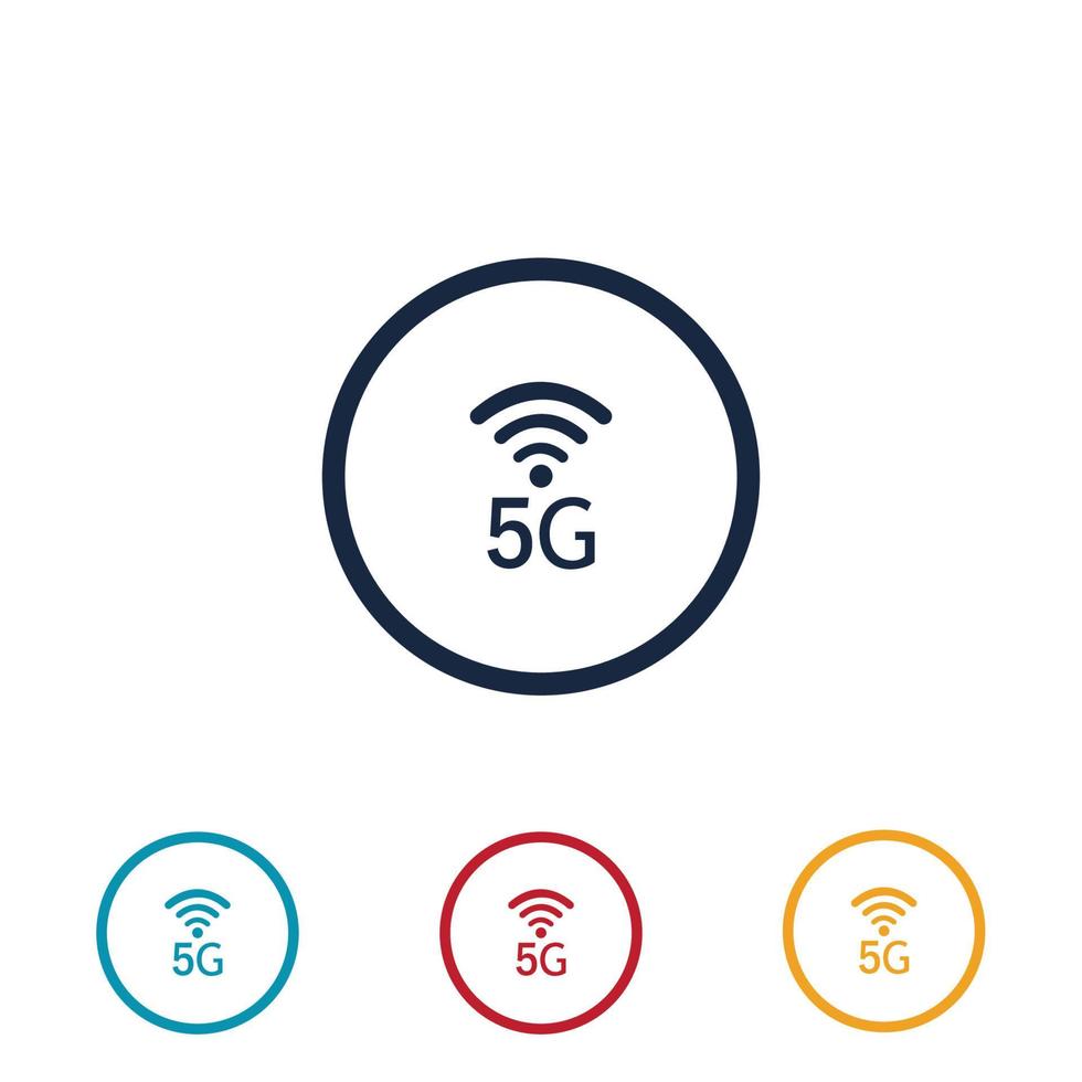 5g logo afbeelding ontwerpsjabloon vector