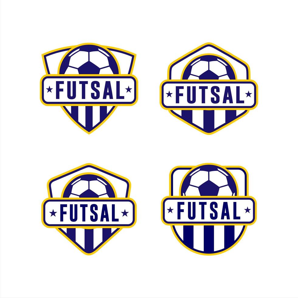 futsal cup league logo collectie vector