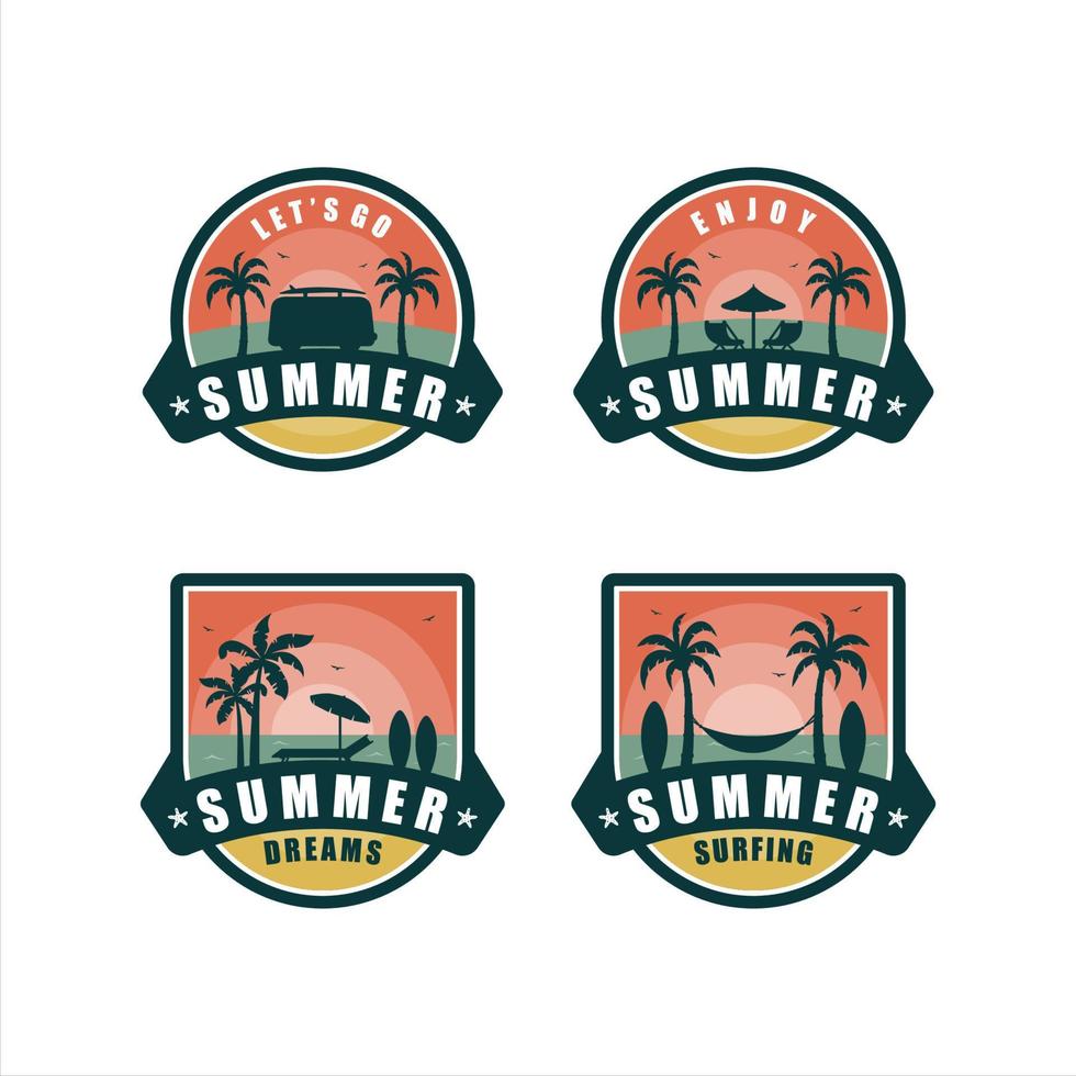 zomer dromen vector design collectie