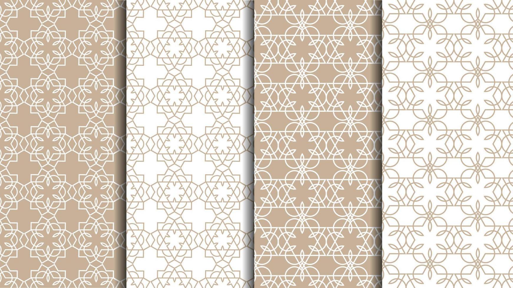 delicate beige naadloze patronen vector