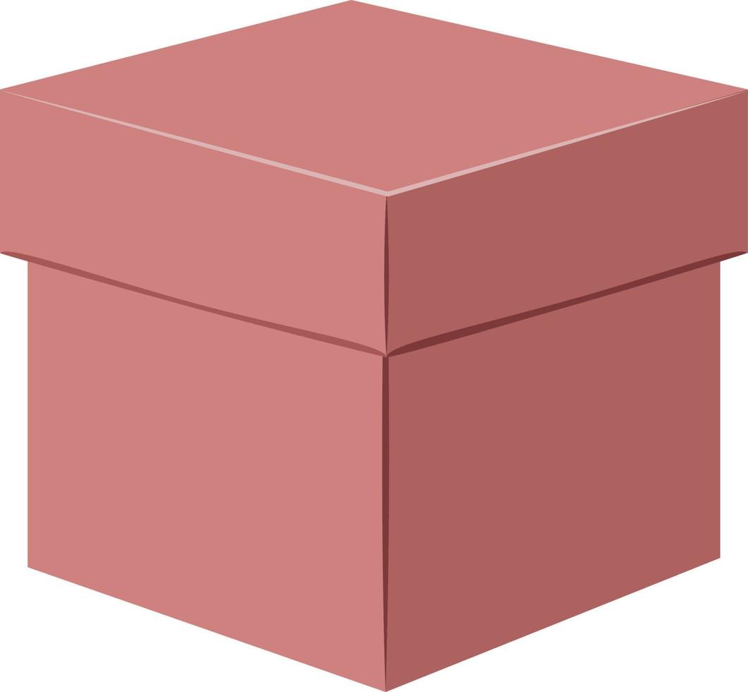 kartonnen doos met een gesloten deksel vector