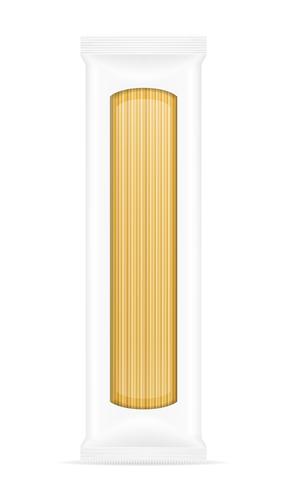 pasta in verpakking vectorillustratie vector