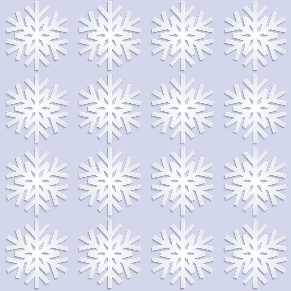 naadloze sneeuwvlok patroon vector