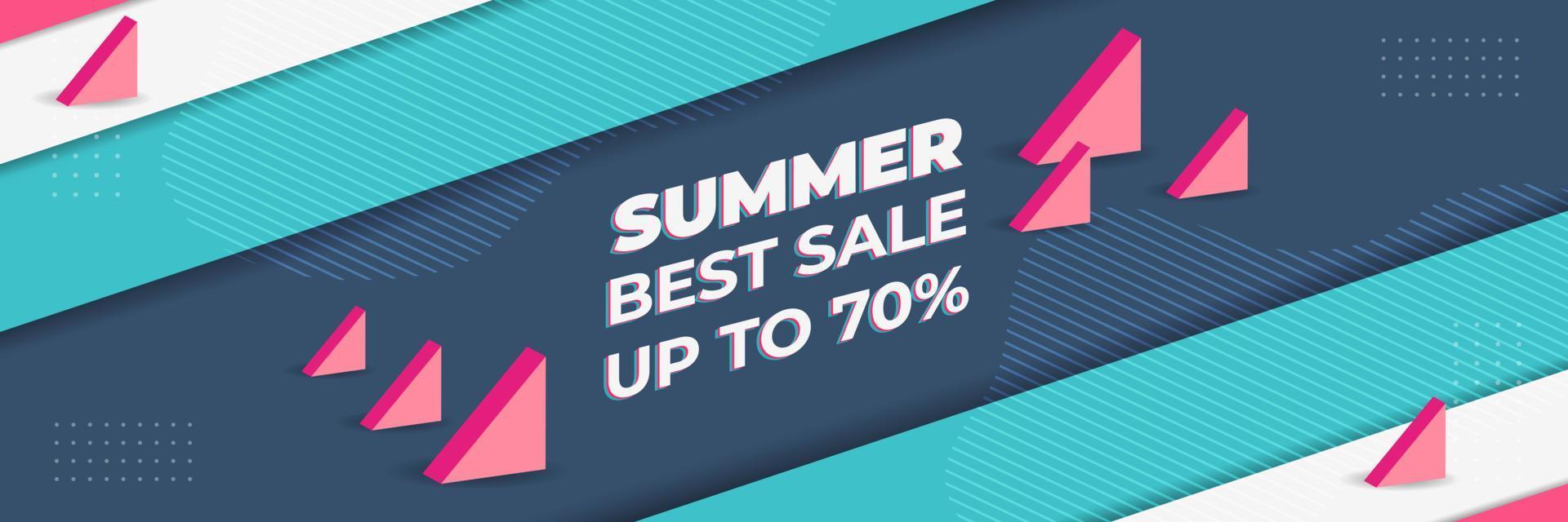 zomer verkoop concept banner ontwerp vector