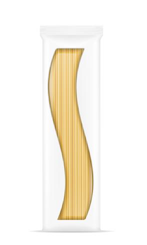 pasta in verpakking vectorillustratie vector