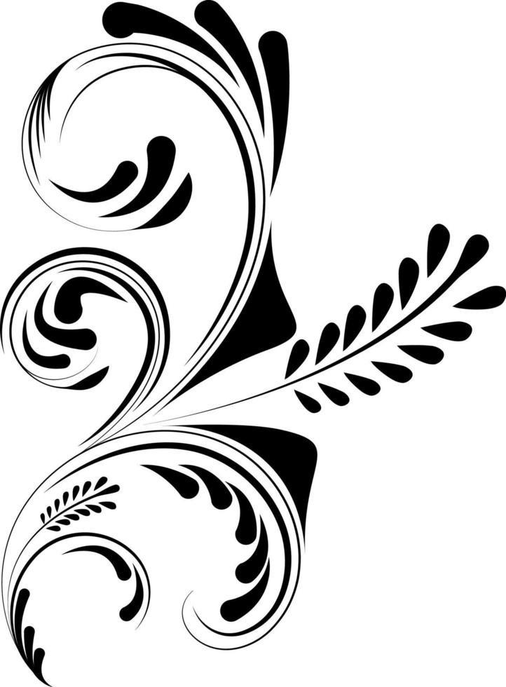 bloemenpatroonornament met ontwerpelementen. vectorillustratie. vector