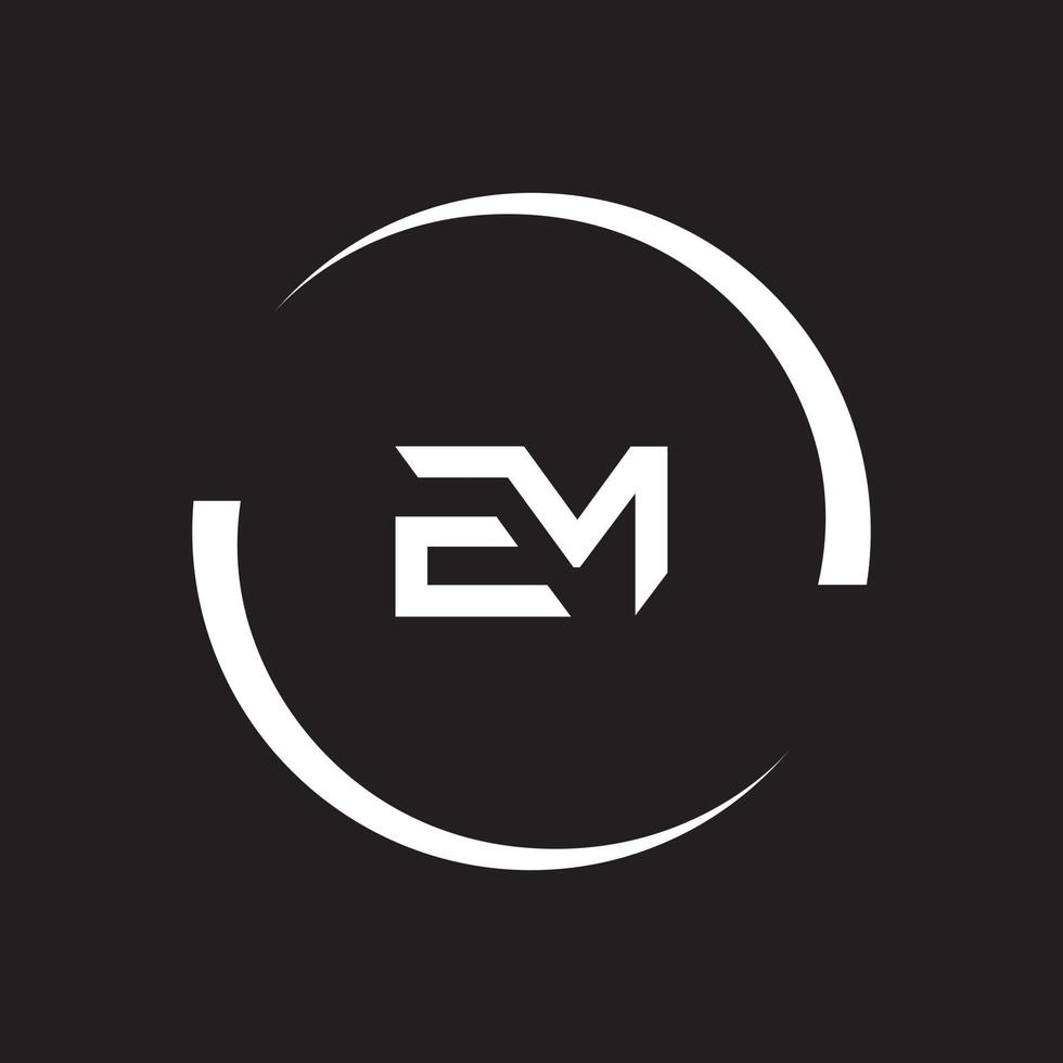 em, me logo ontwerp sjabloon vector grafische branding element.