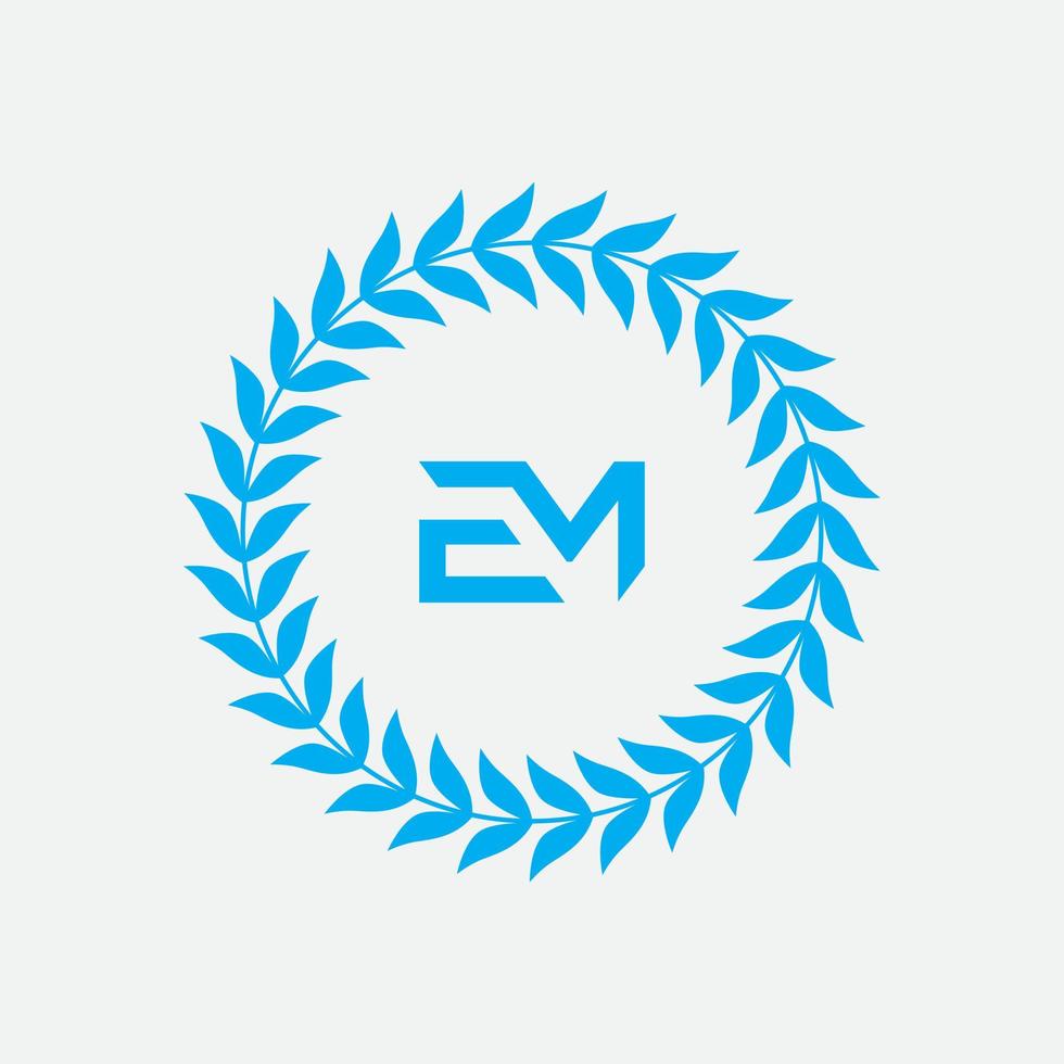 em, me logo ontwerp sjabloon vector grafische branding element.