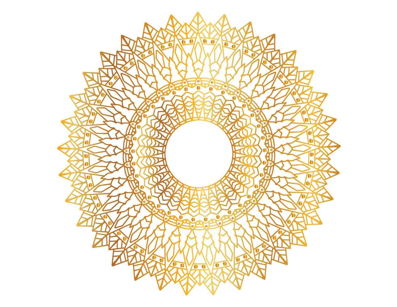 gouden mandala-ontwerppatroon, achtergrond, bloem, ornament vector