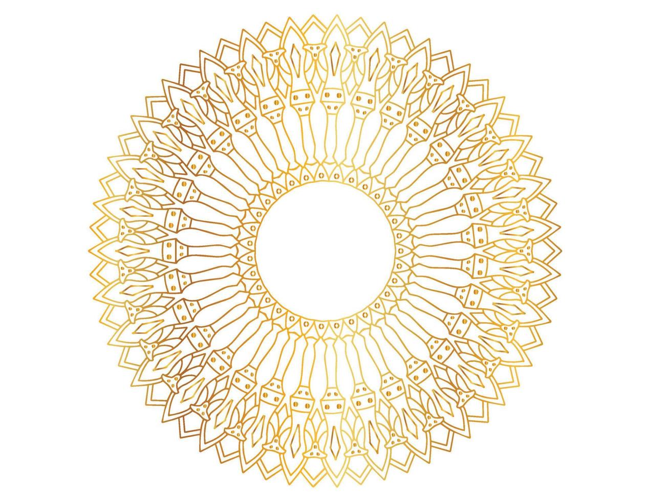 gouden mandala-ontwerppatroon, achtergrond, bloem, ornament vector