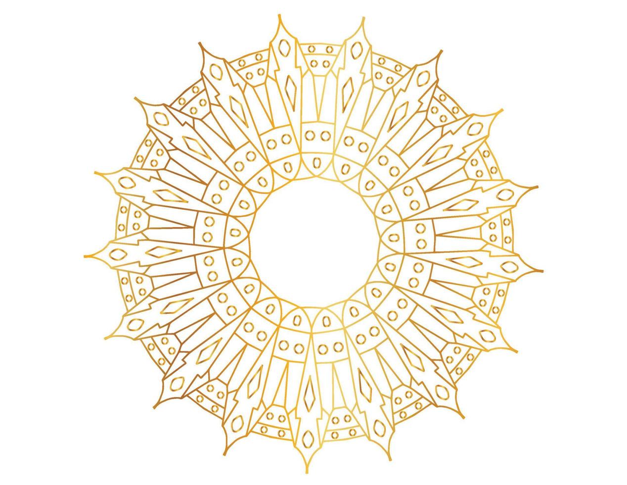 gouden mandala-ontwerppatroon, achtergrond, bloem, ornament vector