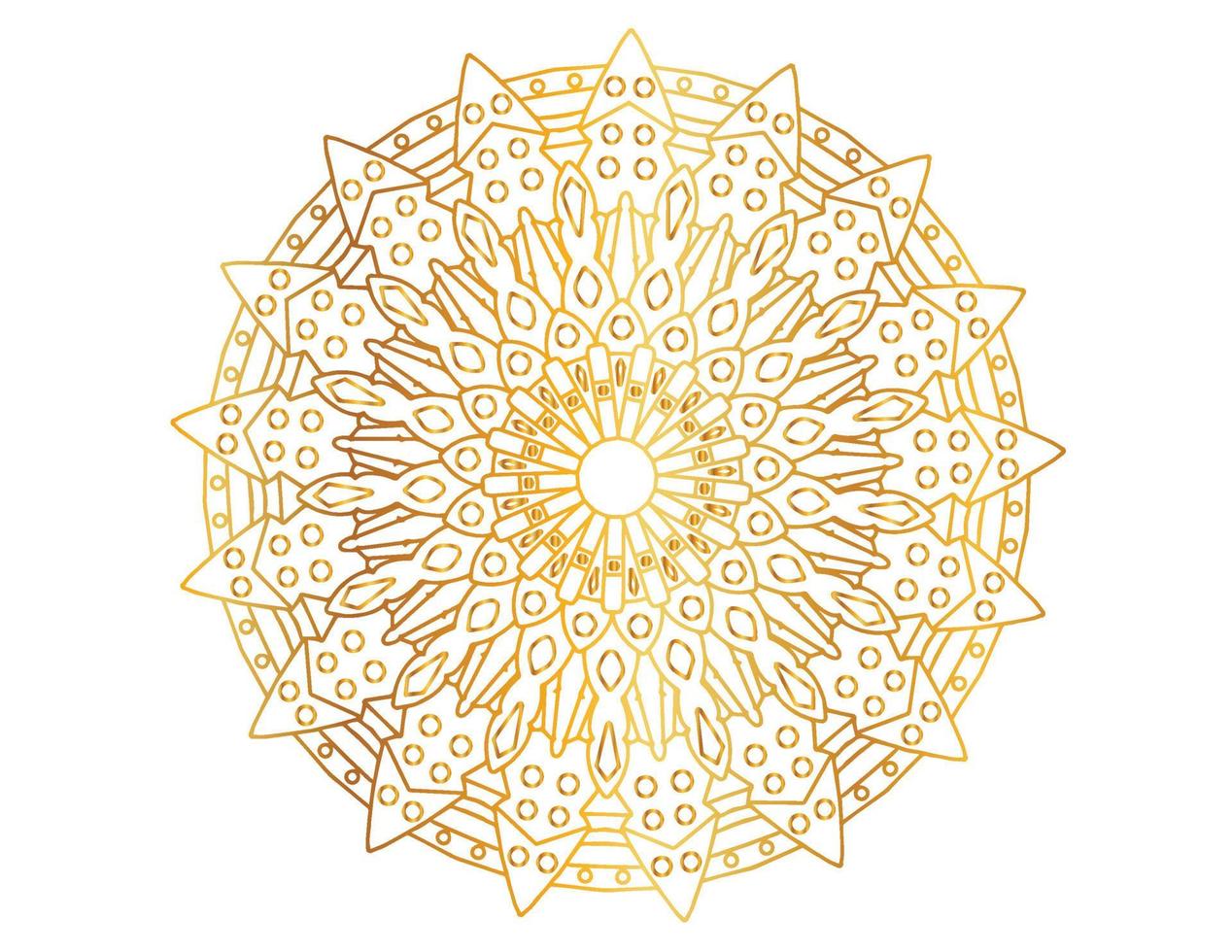 gouden mandala-ontwerppatroon, achtergrond, bloem, ornament vector