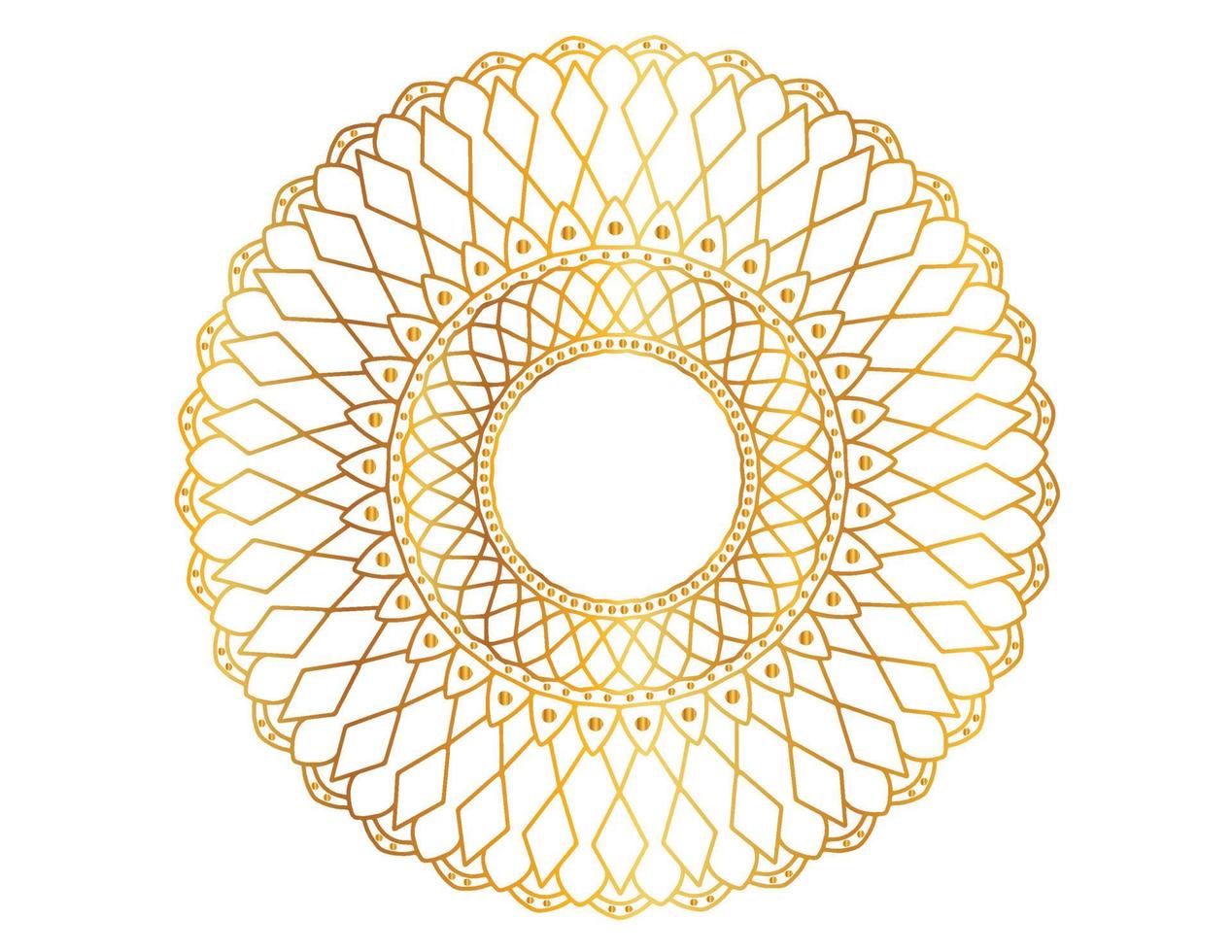 gouden mandala-ontwerppatroon, achtergrond, bloem, ornament vector