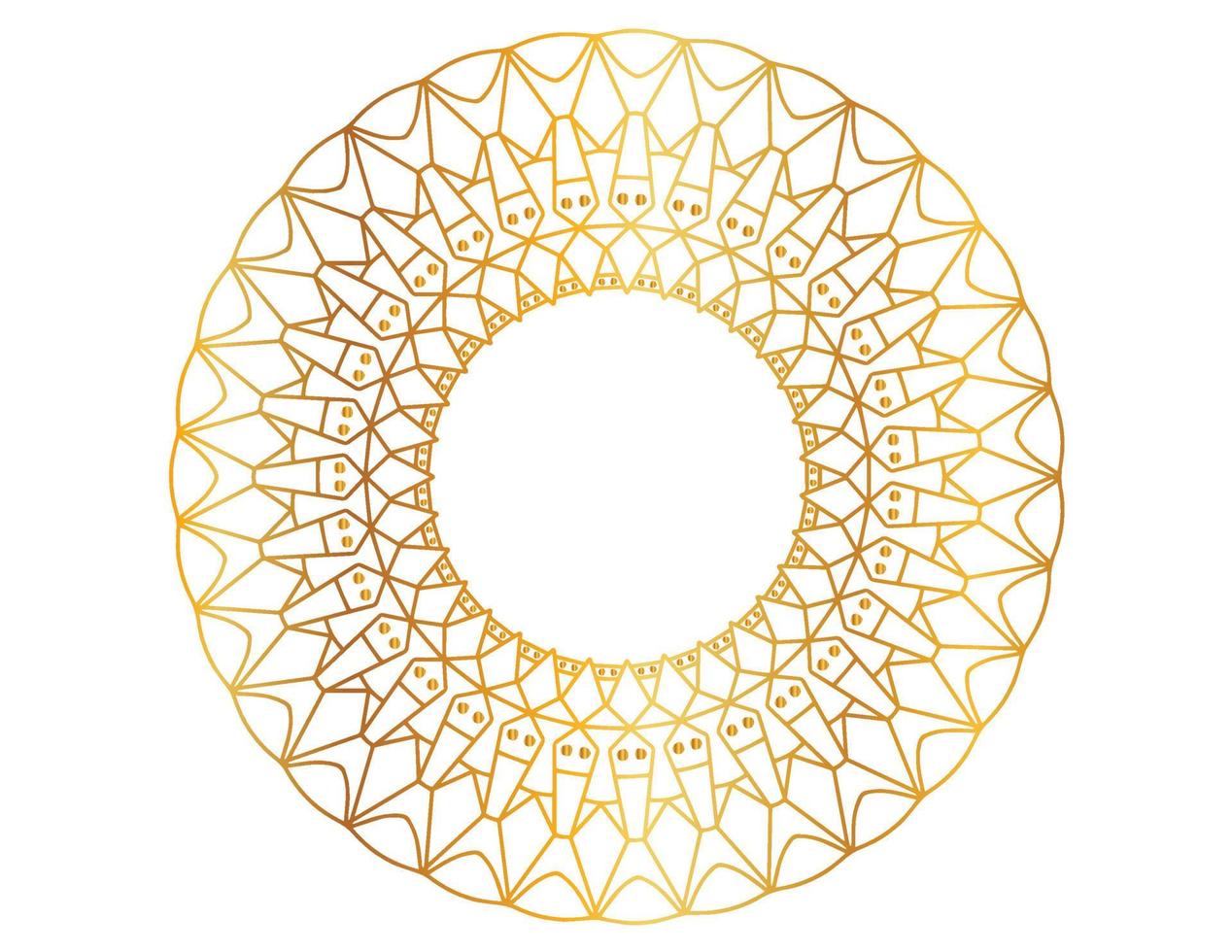 gouden mandala-ontwerppatroon, achtergrond, bloem, ornament vector