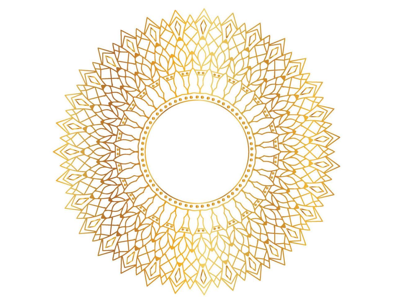 gouden mandala-ontwerppatroon, achtergrond, bloem, ornament vector