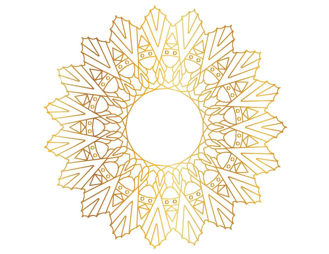 gouden mandala-ontwerppatroon, achtergrond, bloem, ornament vector