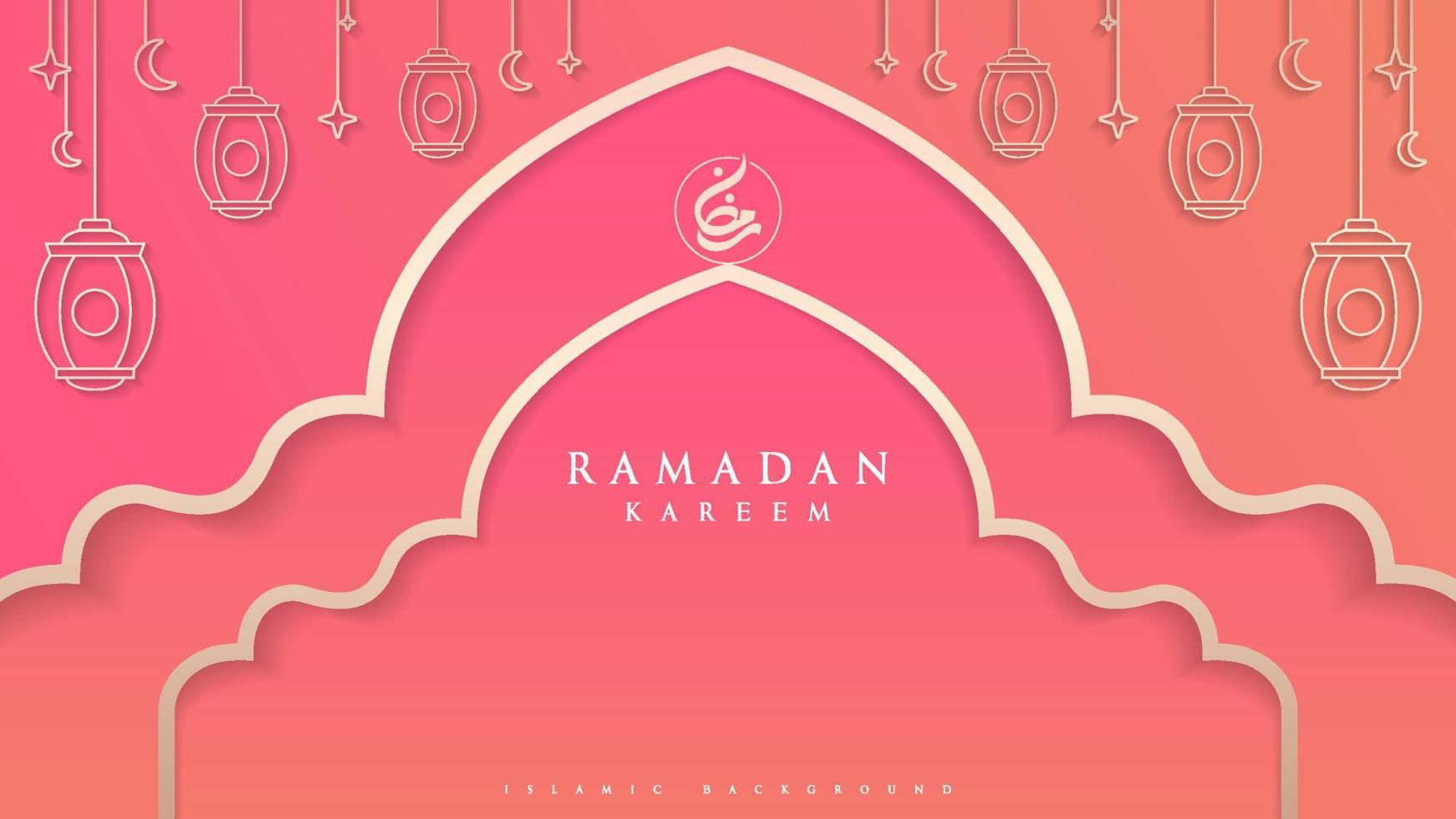 modern islamitisch achtergrondontwerp geschikt voor giftcard, banner, ansichtkaart, brochure vector