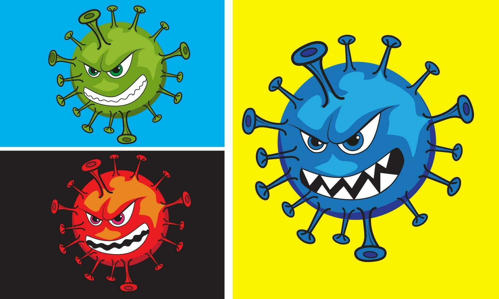 virus vectorillustratie perfect voor gezondheidsposter, onderwijs, pictogram virus covid 19, enz. vector