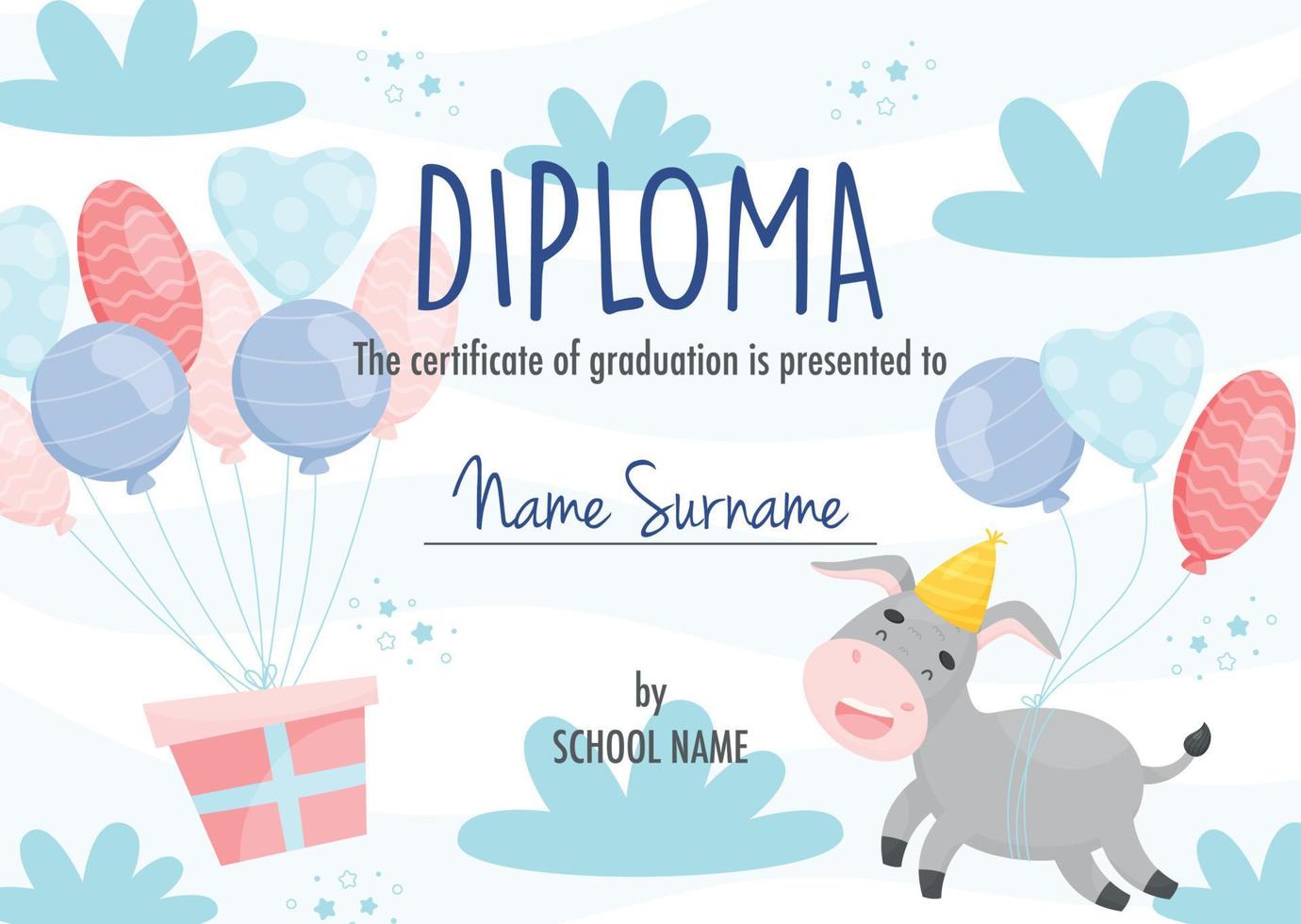 diploma certificaat concept sjabloon vector