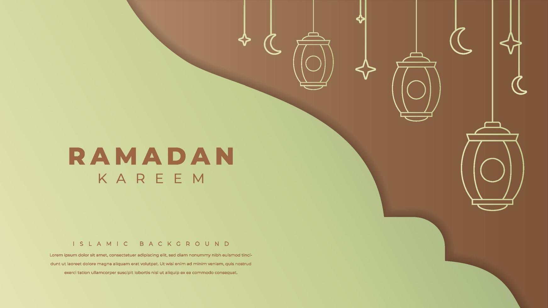 ramadan kareem achtergrond ontwerp vector