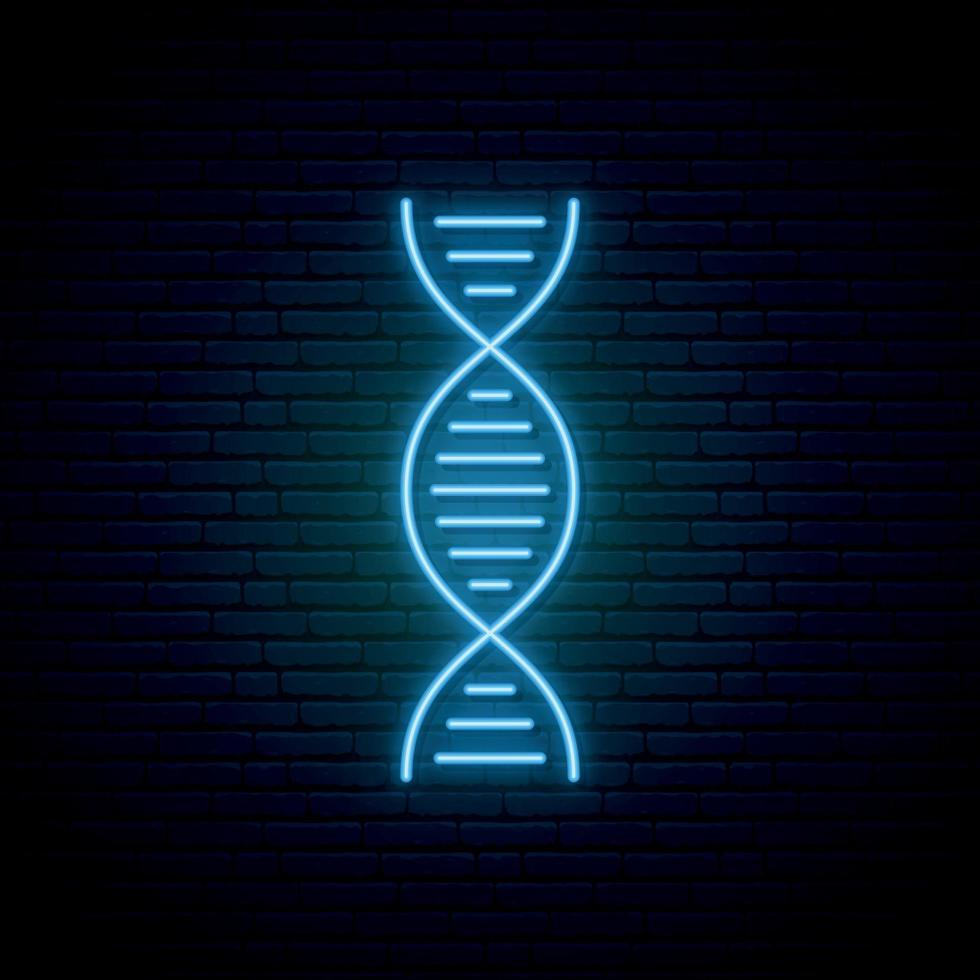 dna-neonbord. vector