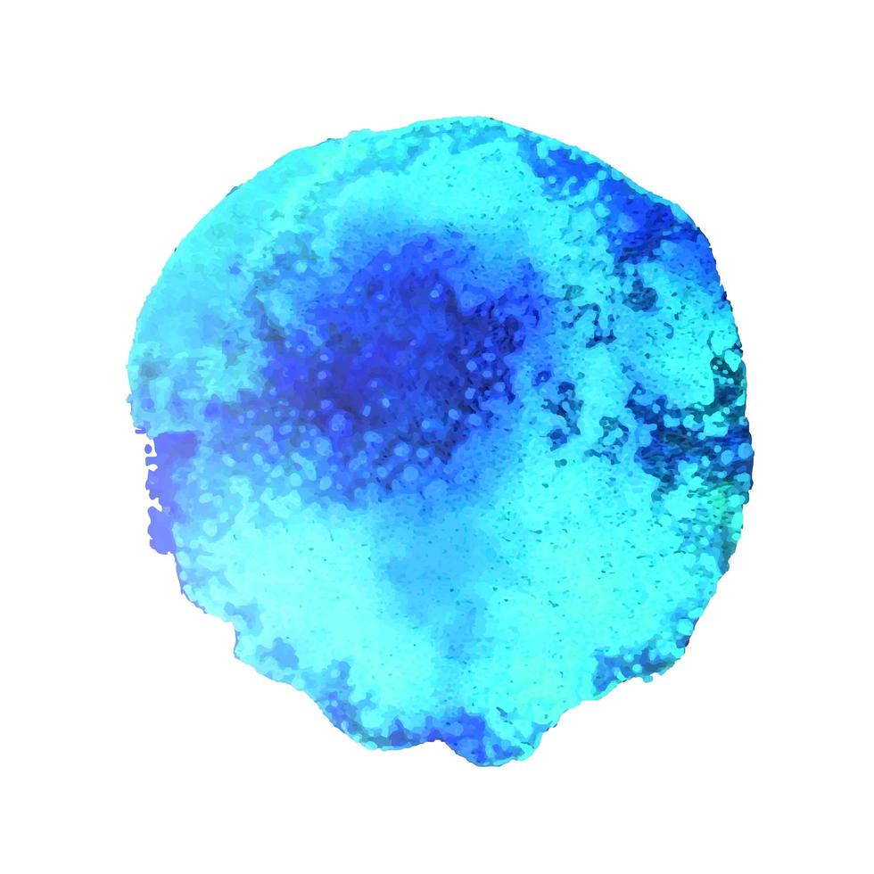 blauwe aquarel vlek vector