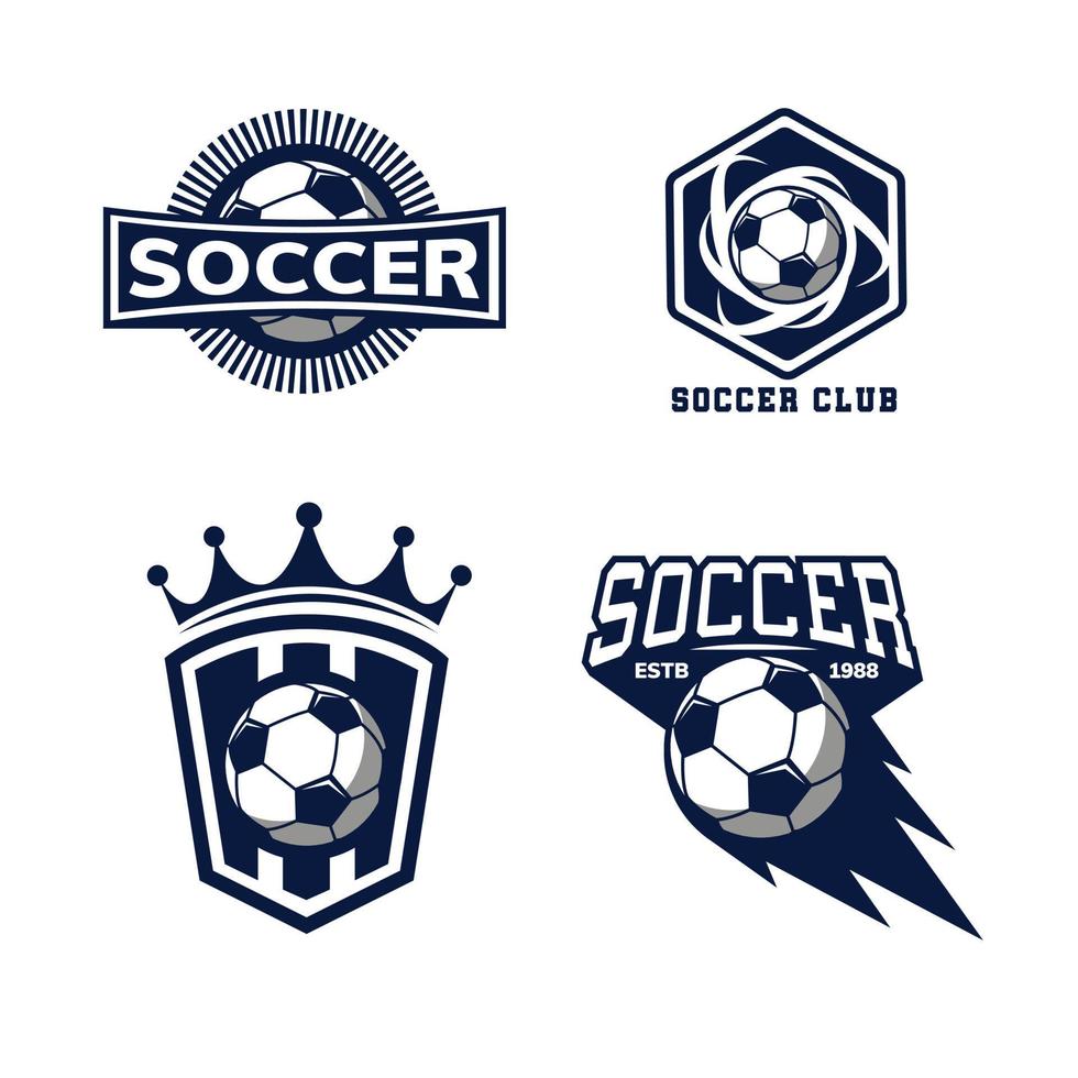 voetbal logo ontwerp vector